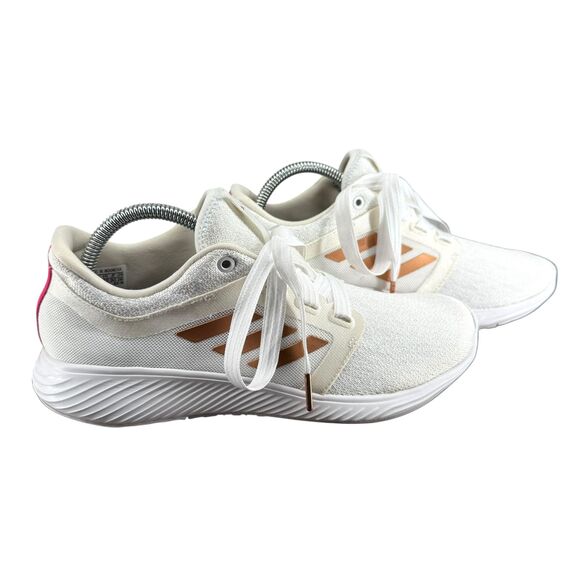 Adidas Edge Lux 3 Women’s 9.5 Running Shoes Crystal White Copper Metallic EF7035 - Picture 9 of 11